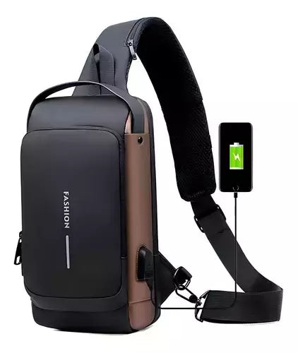 Mochila Antirrobo Oxford Brown